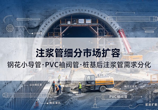 信州注浆管细分市场扩容，隧道钢花小导管、PVC 袖阀管、桩基后注浆管需求分化